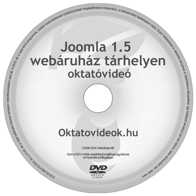 Joomla CMS v1.5 Webáruház oktató videó