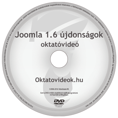 Joomla CMS v1.6 újdonságok oktató videó