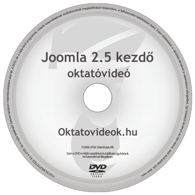 Joomla CMS v2.5 kezdő oktató videó