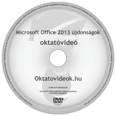 Microsoft Office 2013 újdonságok oktató videó
