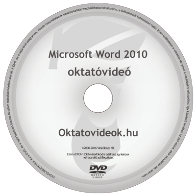 Microsoft Word 2010 oktató videó